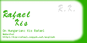 rafael kis business card